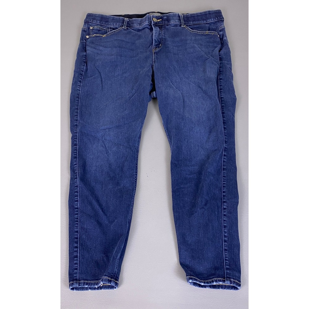 Torrid Bombshell Skinny Jeans Women's 24R Blue Medium Wash Premium Stretch Denim